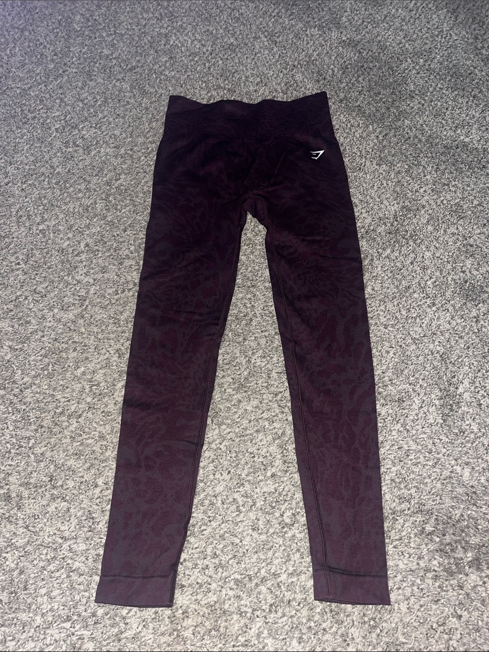 Gymshark Deep Plum High-Waist Textured Leggings